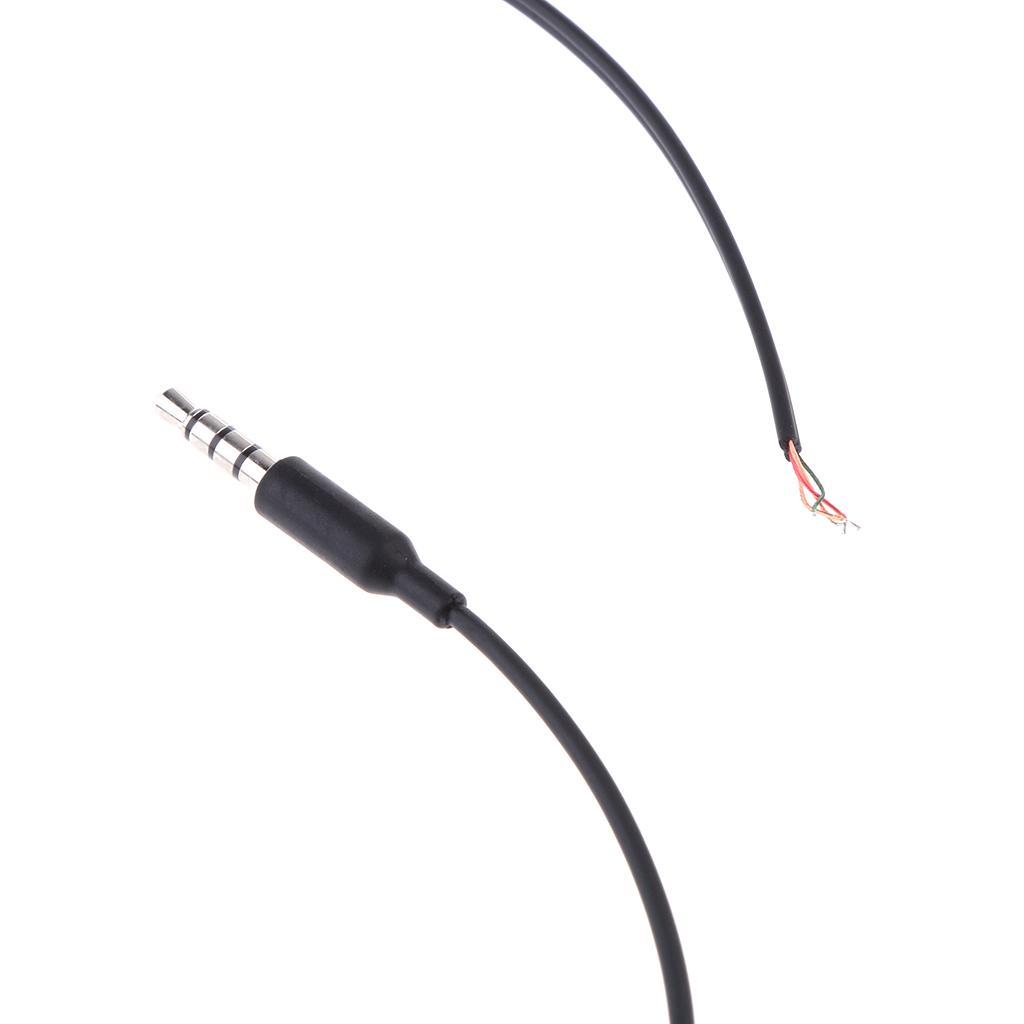 2-3pack 3.5mm DIY Earphone Audio Cable with Mic Volume Control Headphone Wire