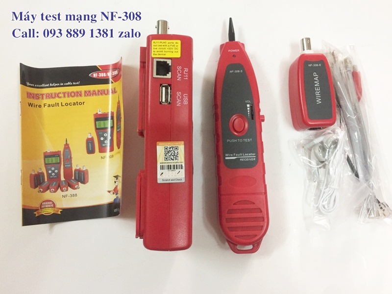 Máy test mạng, dò dây Noyafa NF-308 Hàng chính hãng