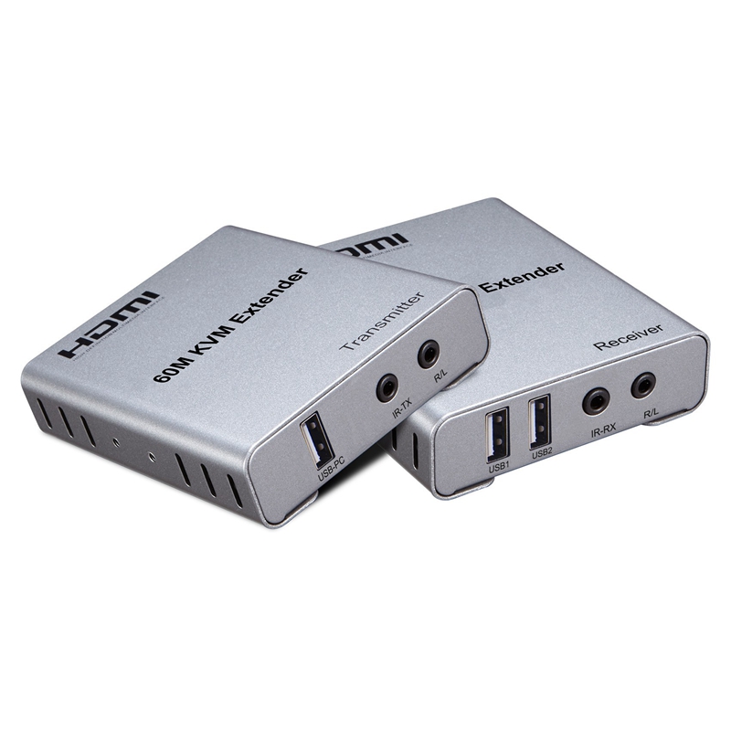 ROGTZ Bộ Kéo Dài Tín Hiệu HDMI Qua Lan RJ45 Hỗ Trợ UHD 4K, KVM Extender 60m - Hàng Nhập Khẩu