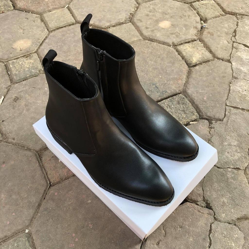 Zip Boots V3 Cao Cấp Đế 4,5cm Da Bò