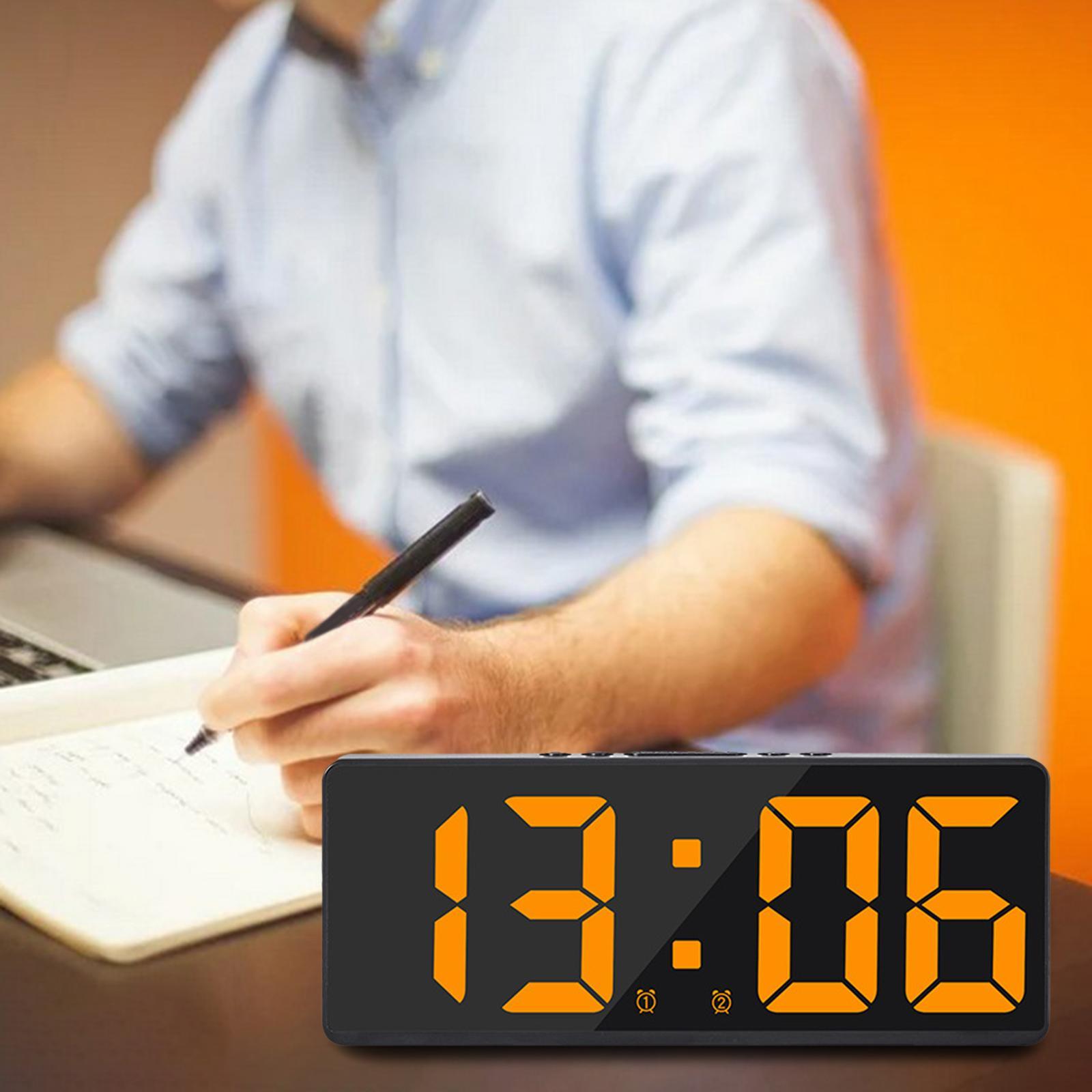 Digital Electronic Snooze USB Large Display Dimmer Calendar