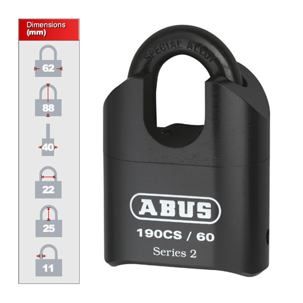 Khóa Số ABUS 190CS/60 Series 2 (60mm)