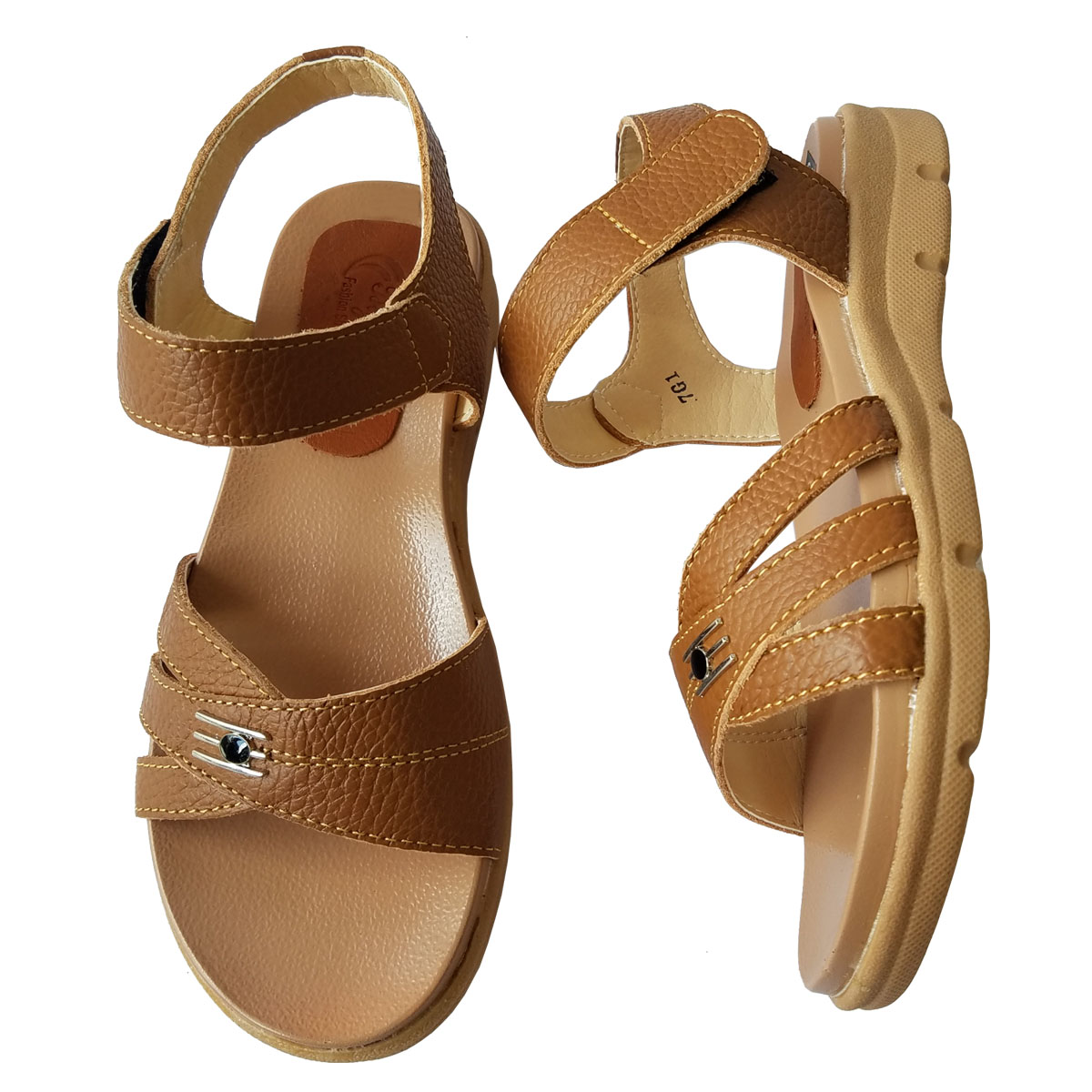 Giày Sandal Nữ BIGGBEN Da Bò Thật SDN06