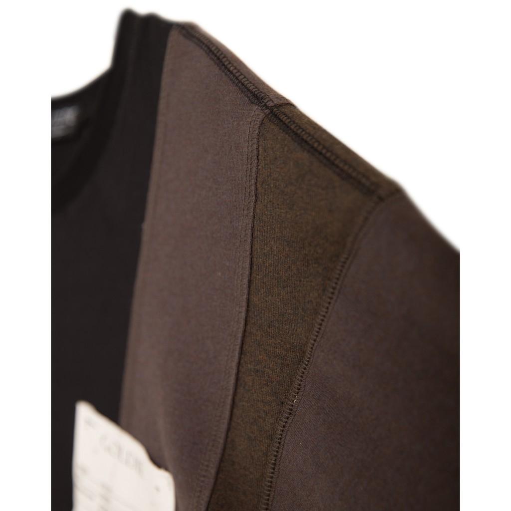 Áo thun 'GOLDIE MULTICOLOR PANELED' 100% cotton 2 chiều ghép mảnh