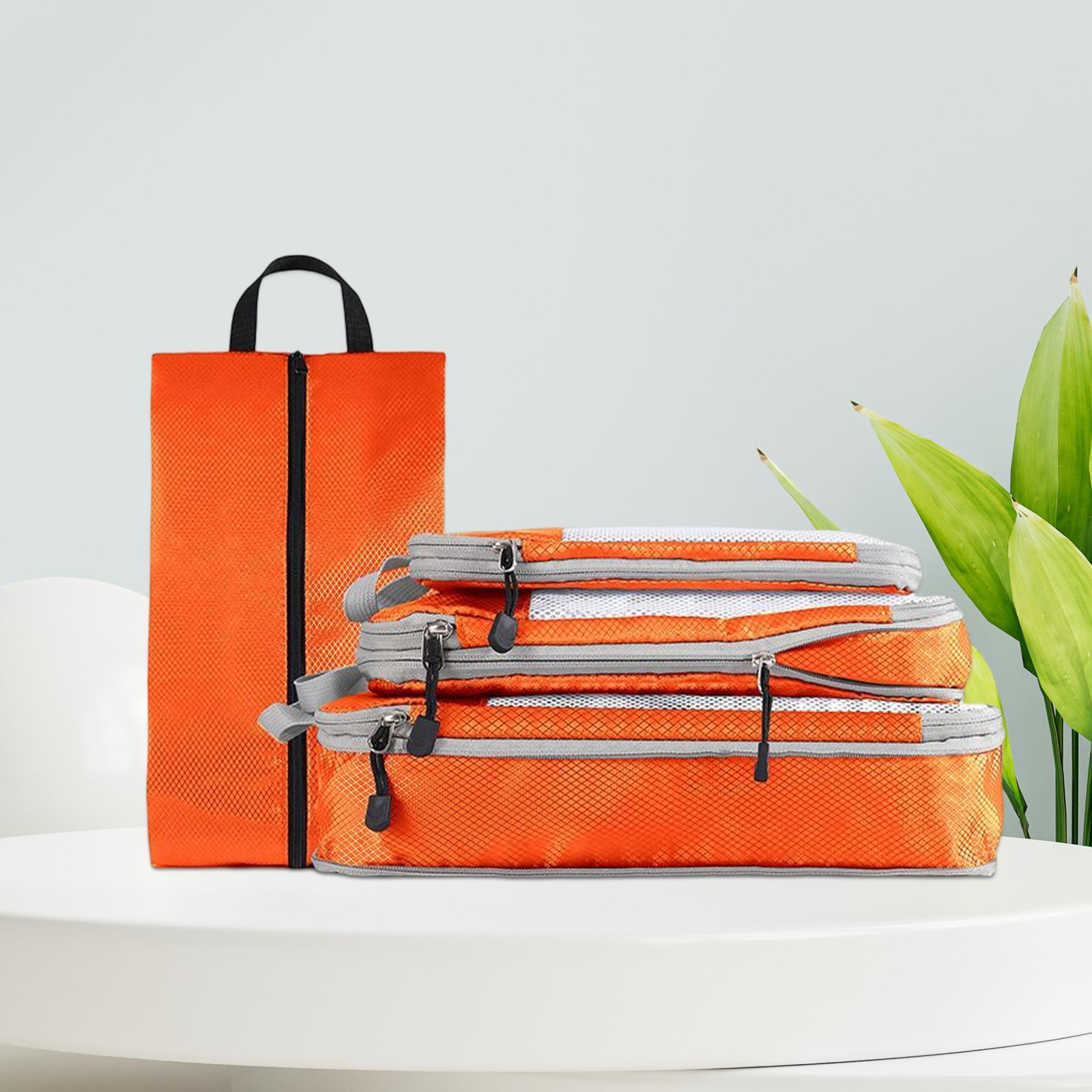 4 Pieces Lightweight Luggage Packing Organizer Bags Suitcase Organizer Bags Set for Home