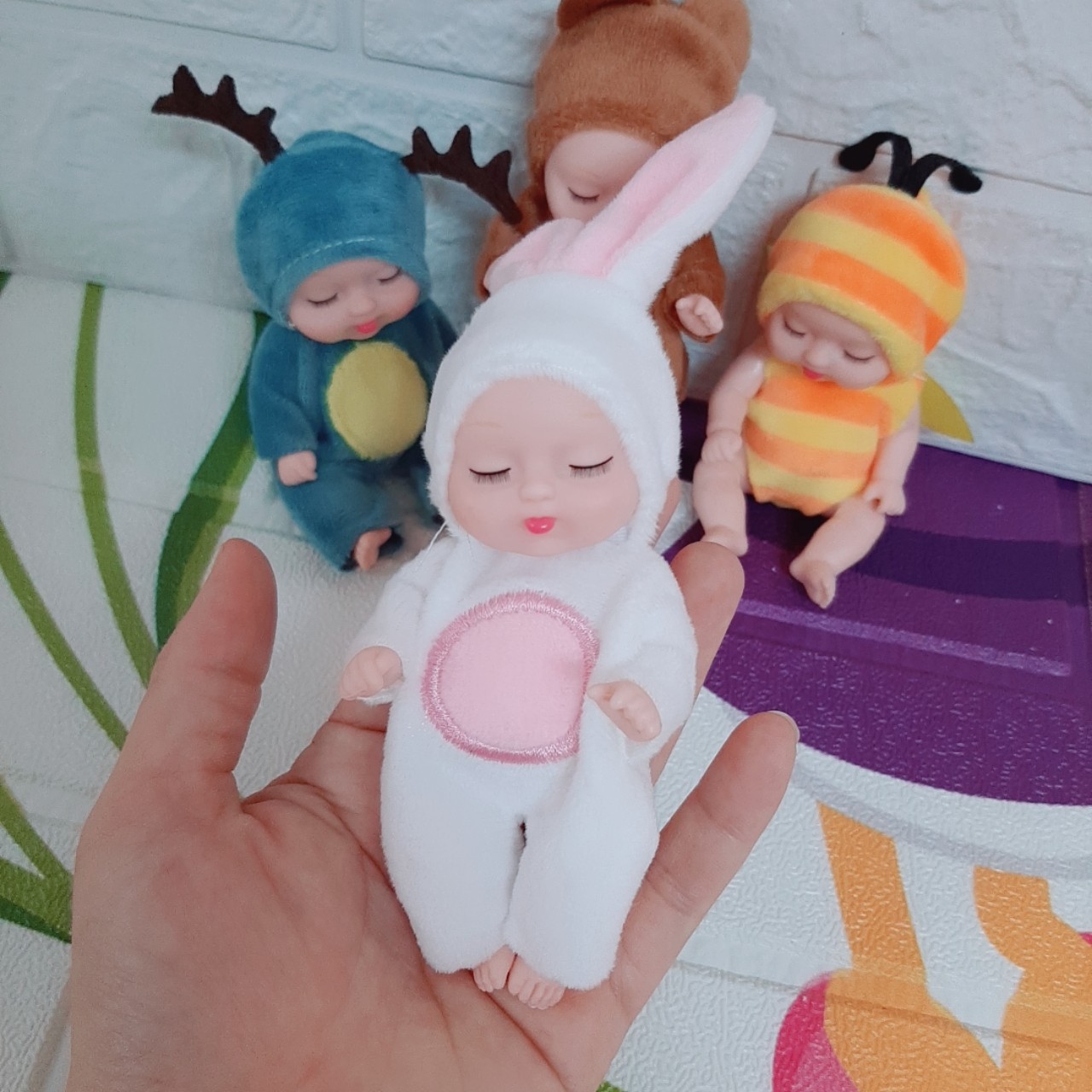 Búp Bê Em Bé Ngủ 12 cm