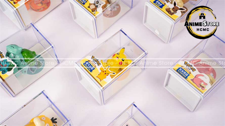 Mô hình Pokemon độc đáo siêu đẹp kèm hộp mica trong suốt