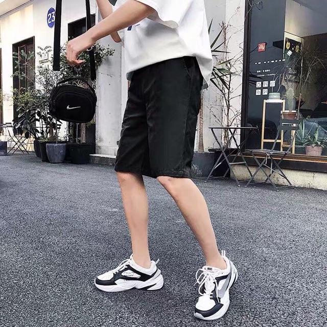 QUẦN SHORT KAKI ĐEN Nam Nữ UNISEX