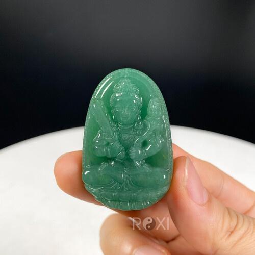 Mặt dây chuyền Phật Hư không tạng Bồ tát ngọc đông linh  - HKTA09