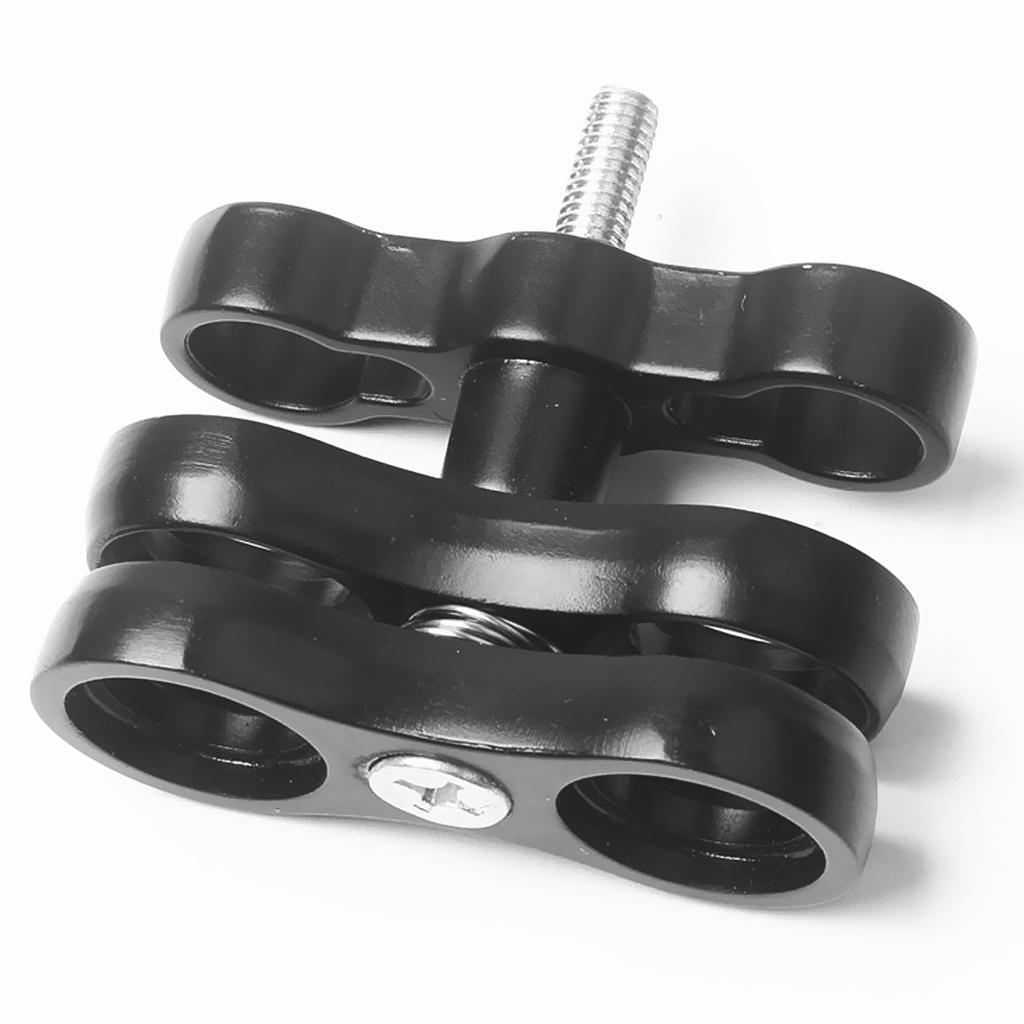 2Pcs Underwater Diving Flashlight Ball Join Connector Clamp Mount Arm Cradle
