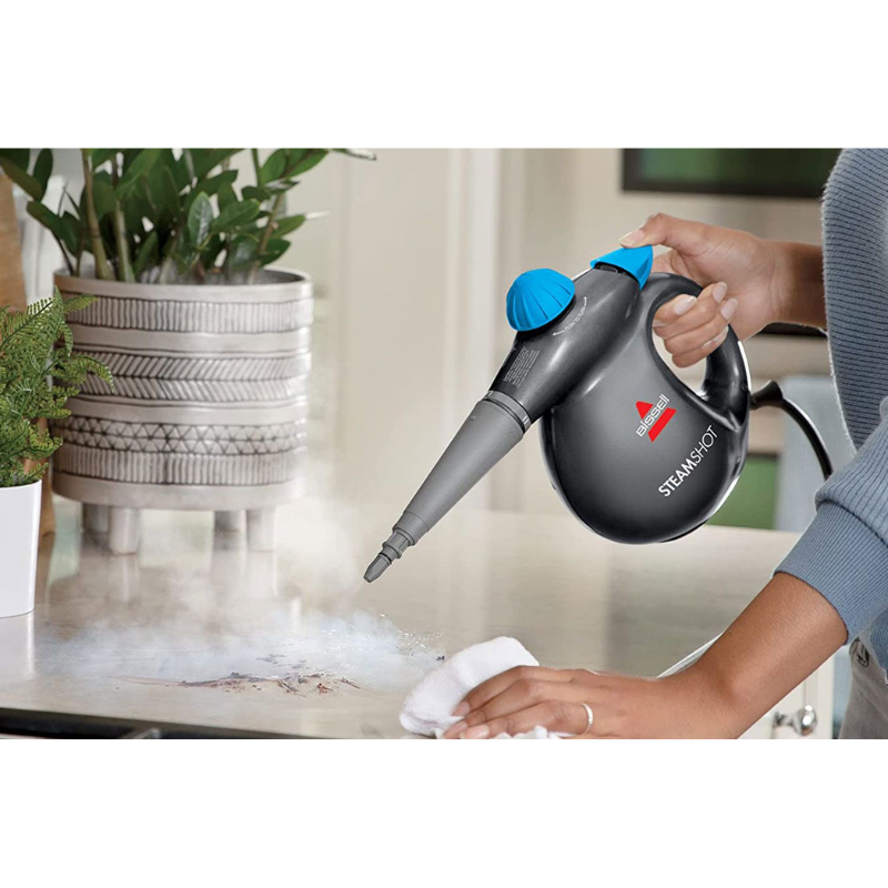 Máy Làm Sạch Bằng Hơi Nước Nóng Bissell SteamShot 2635J Loại Bỏ 99% Vi Khuẩn Và Bụi Mịn, Nhập Đức, BH 12 Tháng