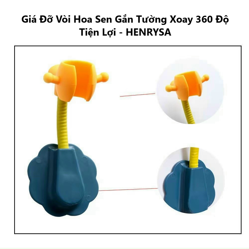 Giá Đỡ Vòi Hoa Sen Gắn Tường Xoay 360 Độ Tiện Lợi - HENRYSA