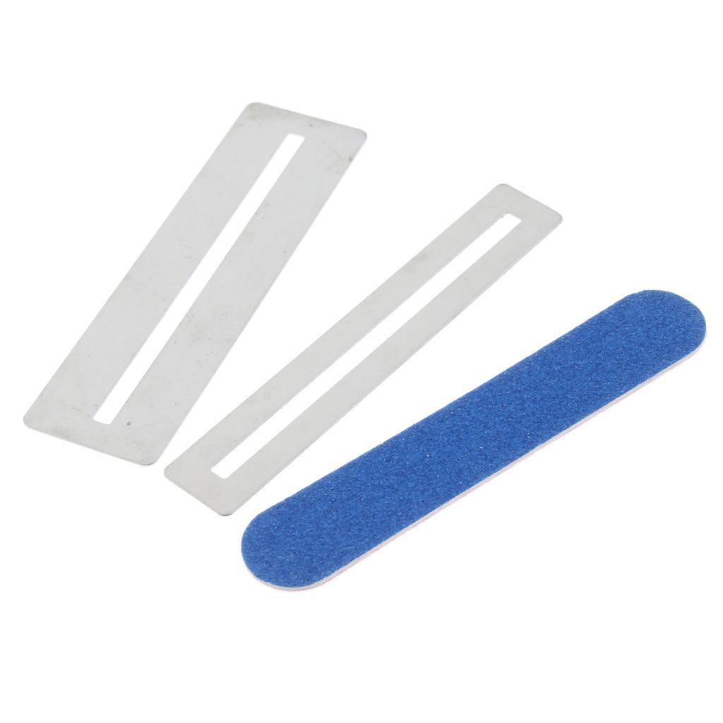 2X Guitar Bass Fingerboard Fret Fret File Sanding Polish Luthier Tool