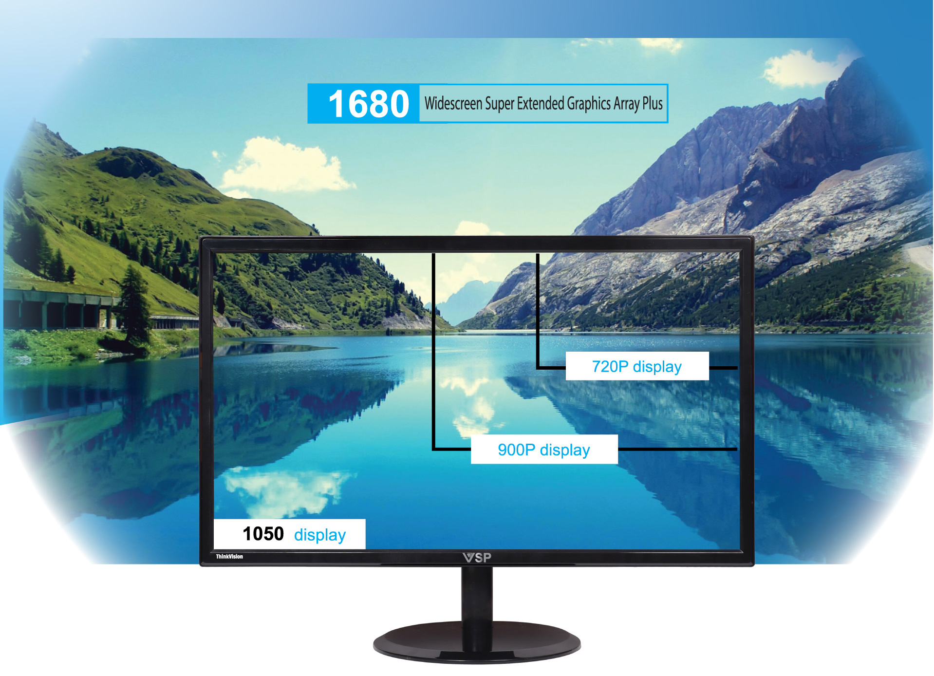 Màn hình máy tính 20inch VSP VE20 HD 75Hz 5Ms LED Monitor – Hàng chính hãng TECH VISION phân phối