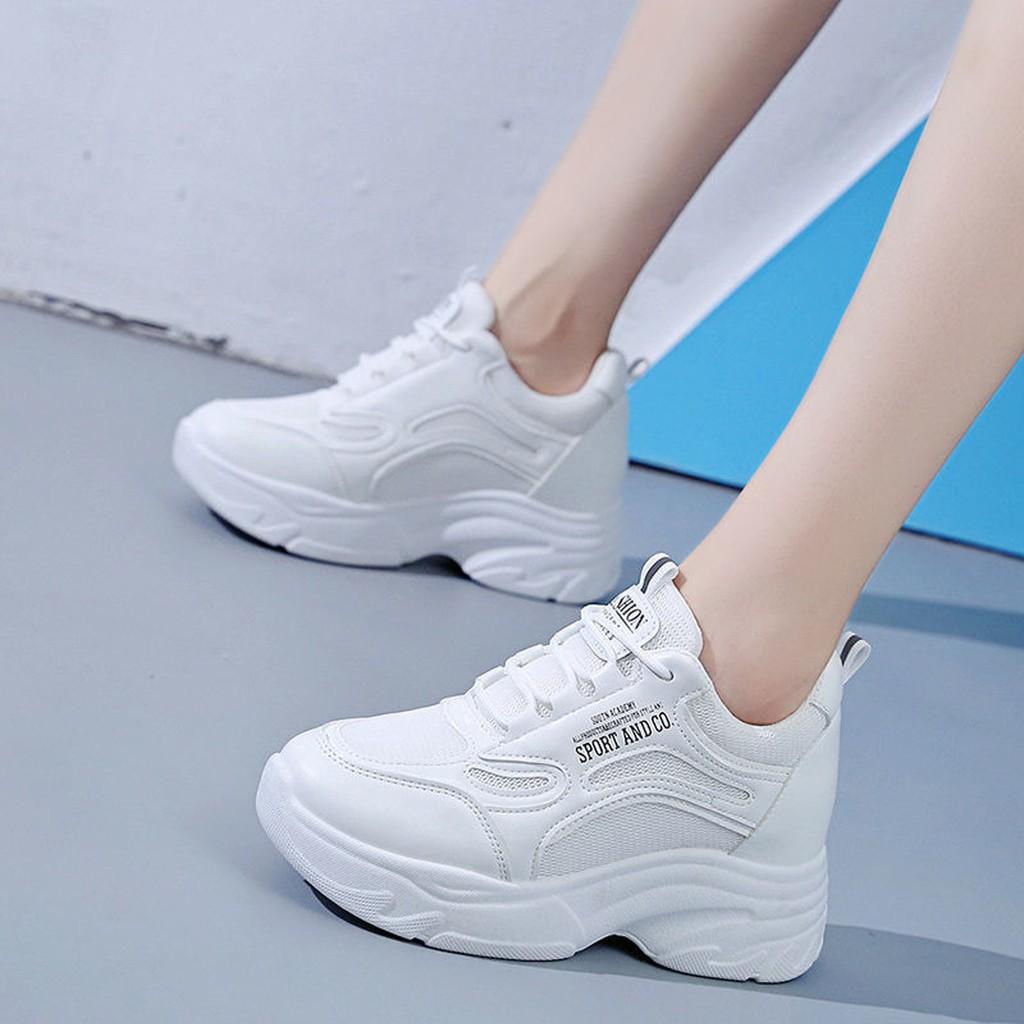 Giầy thể thao nữ độn đế 7 phân And Co