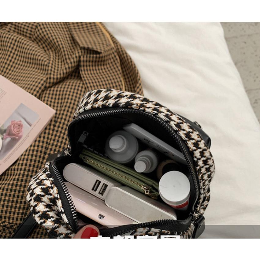 Balo thời trang nữ kẻ caro đi học đi chơi Giatot68 98