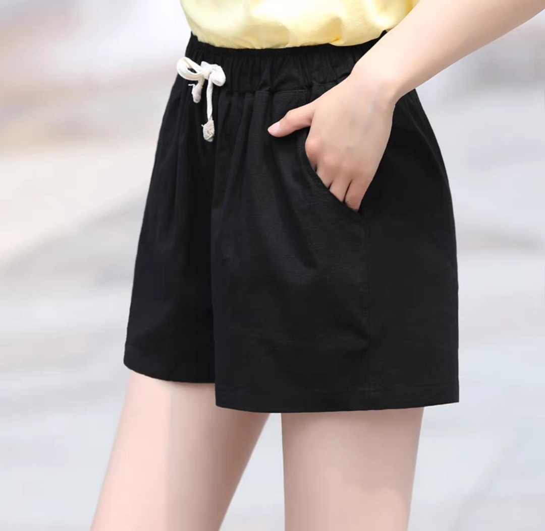 Quần Sọt Kaki Nữ Lưng Thun Xuất Khẩu Có Nhiều Màu