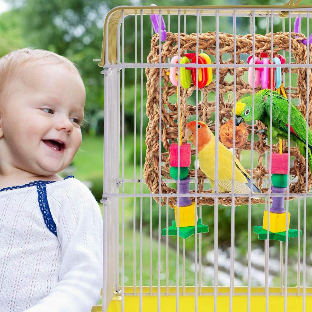 Cage Hanging Bed Hammock Birds Chew Swing Toys for Bird Parrot Pet Budgie