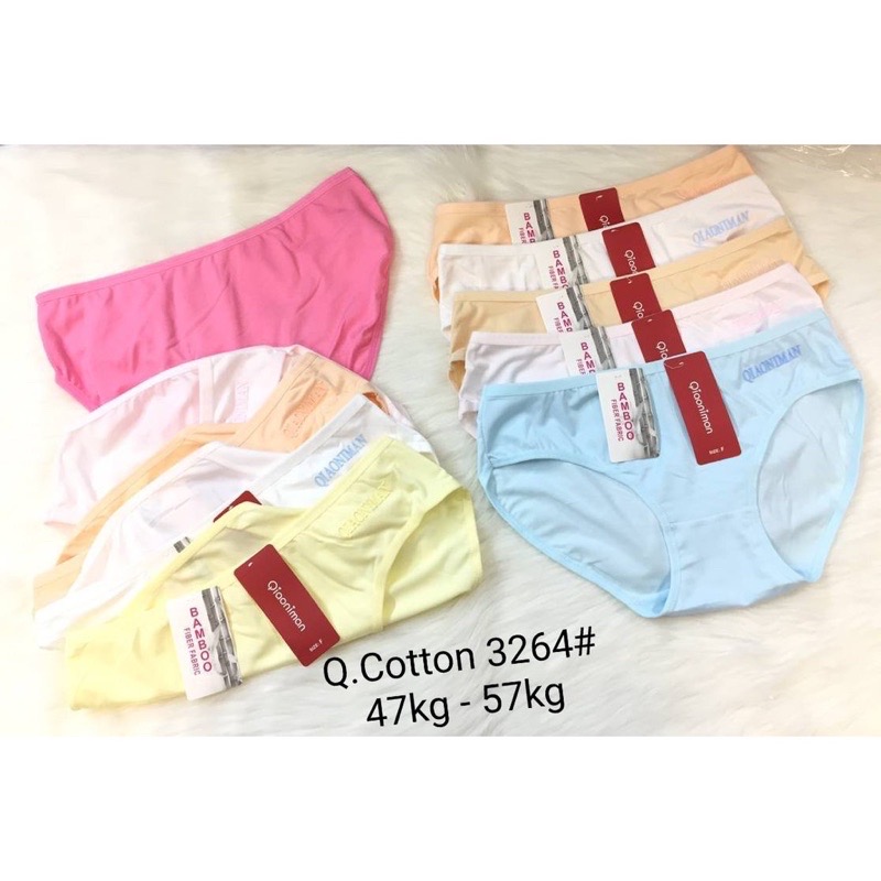 Combo 10 Cái Quần Lót Nữ Cotton Thun Thái, Siêu Mền Mịn, Co Giãn