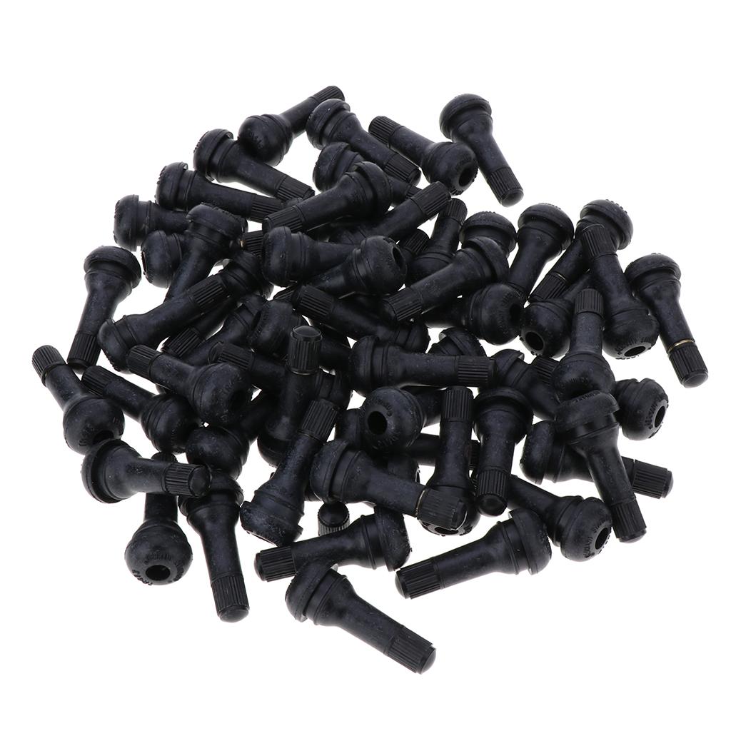100 New Tire Pressure Monitoring System Tubeless Tire Valve Stems Snap in TR413