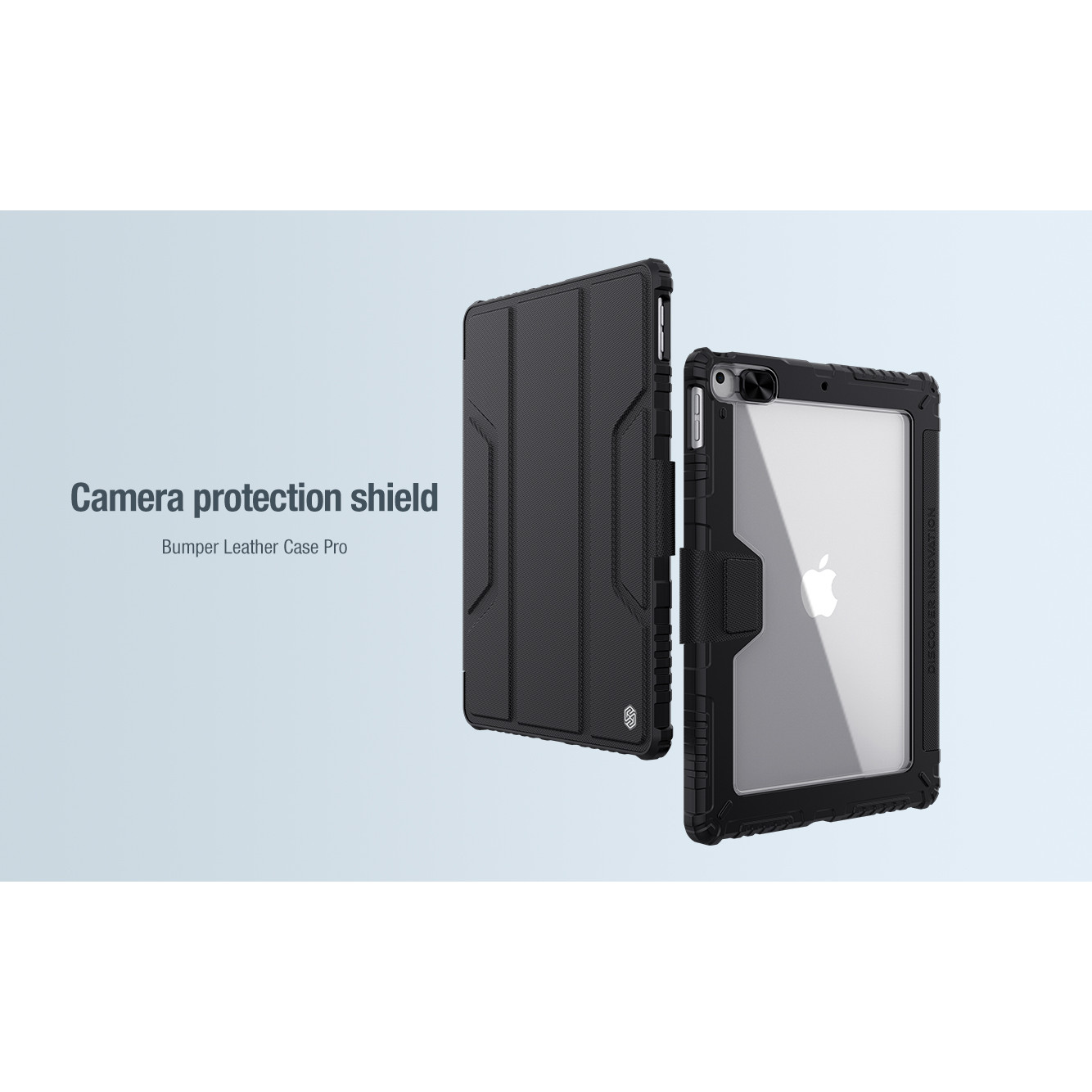 Bao Da Cao Cấp Cho Ipad 10.2 Inch 20192020 Hàng Chính Hãng Nillkin Bumper Leather Có Nắp Bảo Vệ Camera