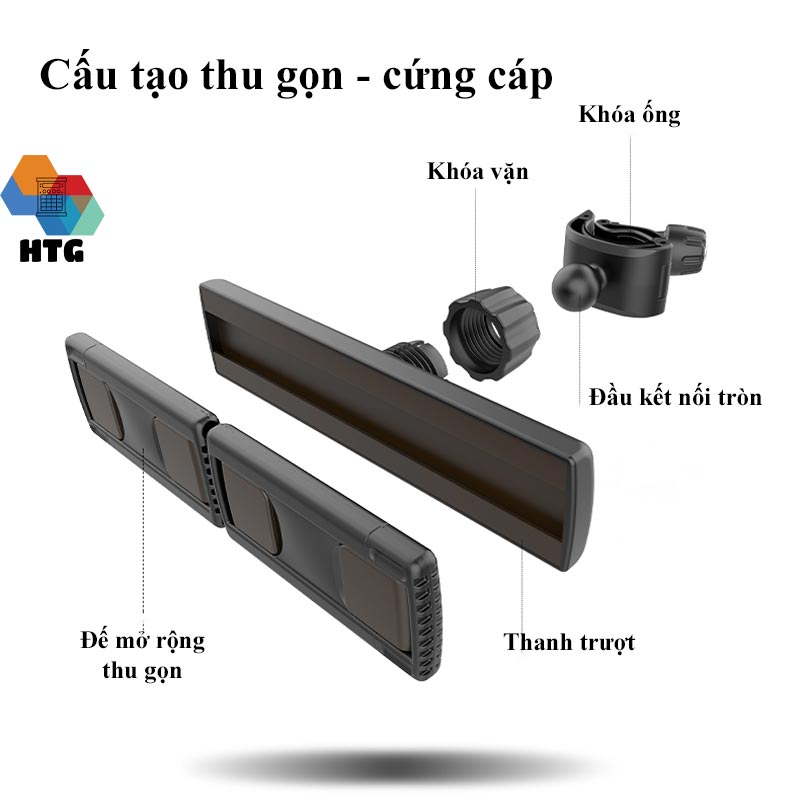 Giá đỡ kẹp điện thoại đôi CYKE C2, hỗ trợ livestream, quay phim video bằng điện thoại, máy tính bảng nhiều máy cùng lúc, gắn xe đạp, hàng chính hãng