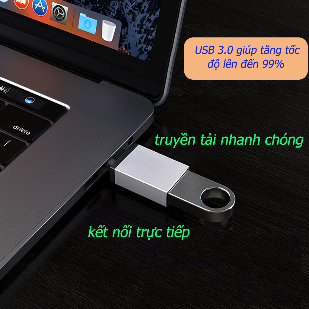 Đầu Chuyển Đổi USB Type C sang USB 3.0 .Hàng chính hãng ESSAGER