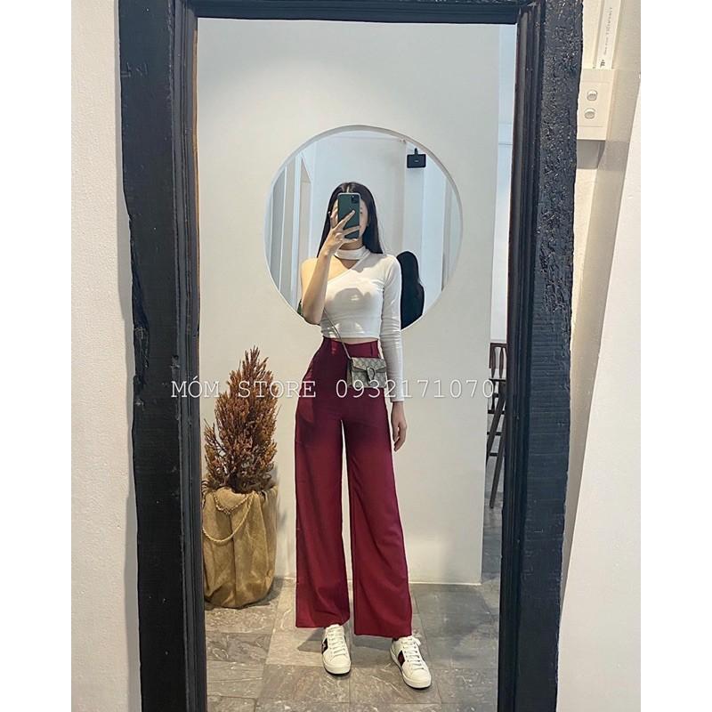 Quần Suông Cotton - Quần Vải Culottes Ống Rộng  Nhật Lạnh Vải Bao Xịn Hàng Loại 1