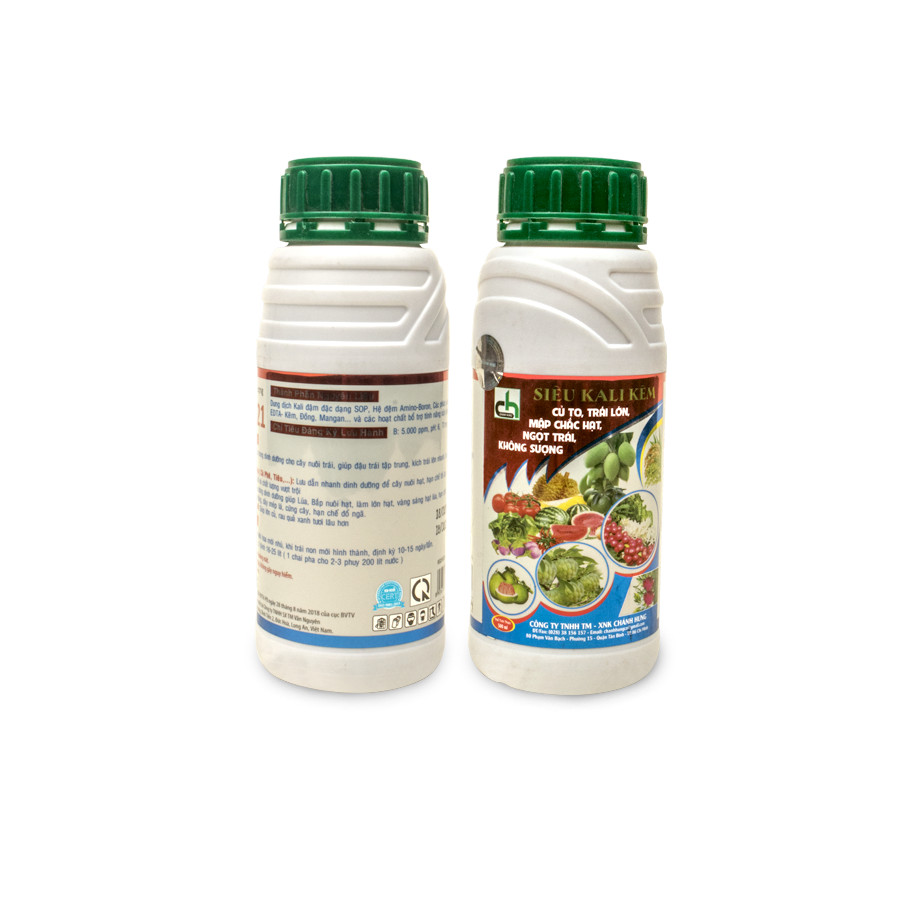 2 Chai Phân Bón Lá To Trái Chắc Hạt - Chống Sượng Đẹp Mã - Siêu Kali Kẽm
