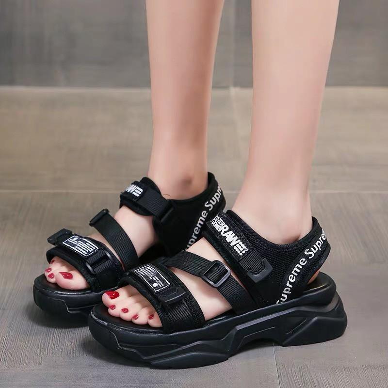 Sandal nữ quai Superme Superme đế bánh mì 5 phân