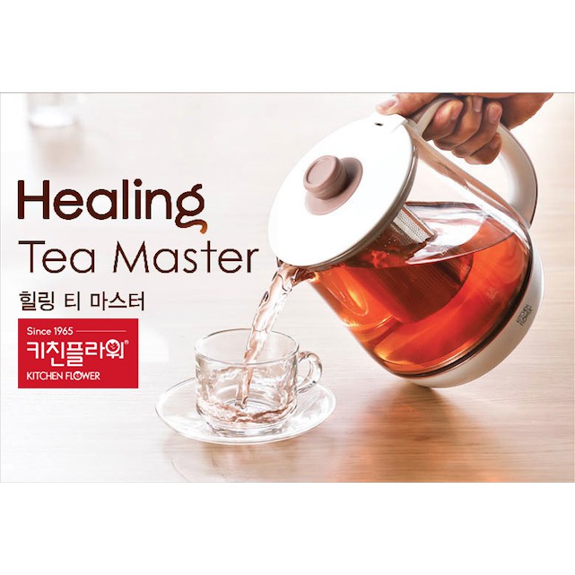 Ấm đun trà đa năng KITCHEN FLOWER HEALING TEA MASTER 1.5L Hàng chính hãng