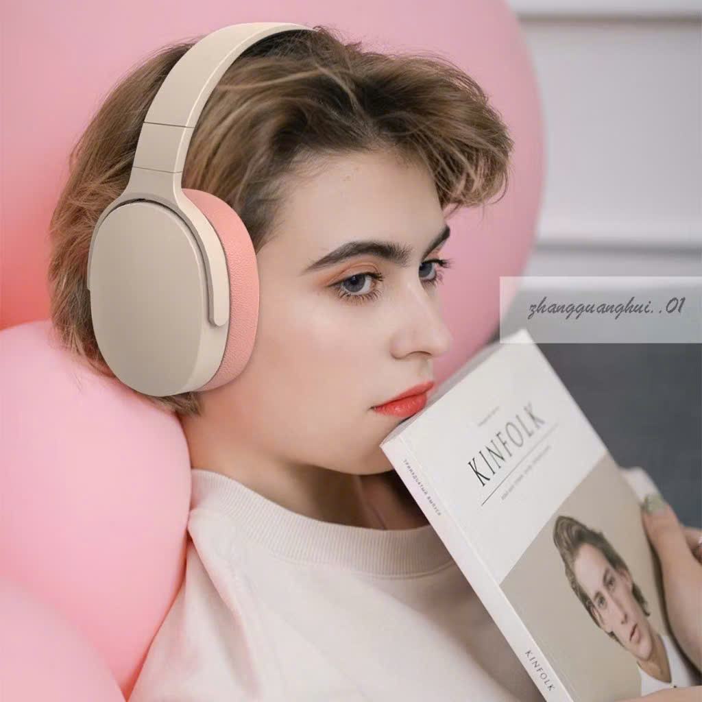 Tai nghe chụp tai bluetooth không dây âm Bass sâu trầm ấm có mic đàm thoại chống ồn, độ trễ cực thấp, gập gọn chơi game - HÀNG CHÍNH HÃNG