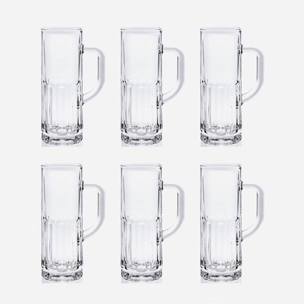 BỘ 6 CỐC THỦY TINH OCEAN BERLINER BEER MUG P0940 - 370ML