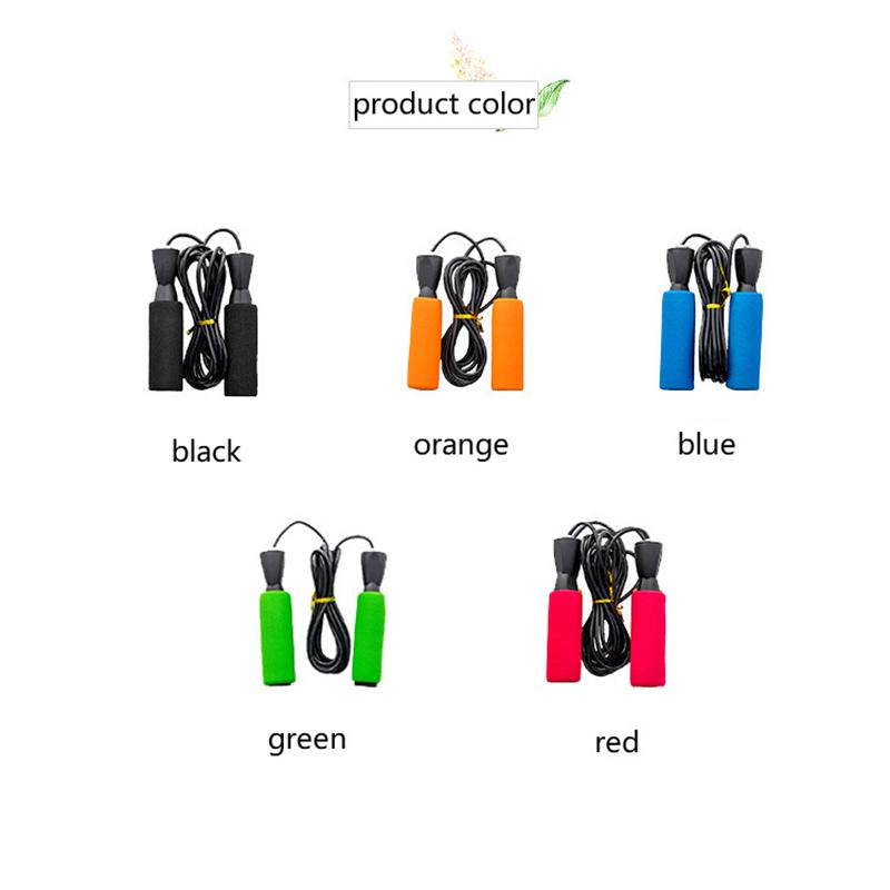 Học sinh tập thể dục nhảy dây thừng bằng nhựa nhảy dây tay cầm tay cầm nhảy dây PVC dây thép nhảy dây re