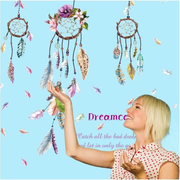Decal trang trí tường - DREAMCATCHER sắc màu