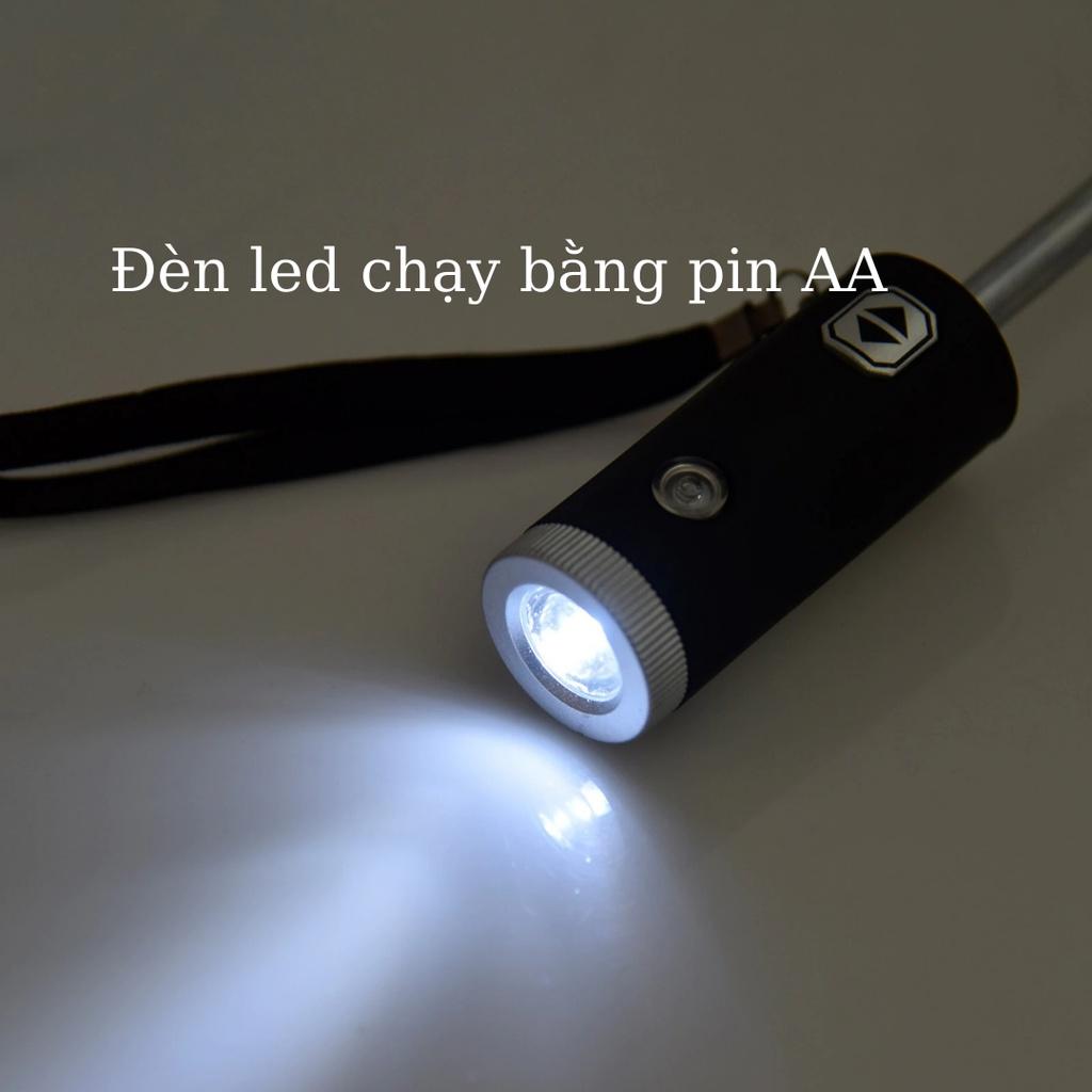 Ô dù thời trang tự động 2 chiều một nút bấm chống tia UV có đèn LED xoay 10 nan logo xe hơi cao cấp - Honda