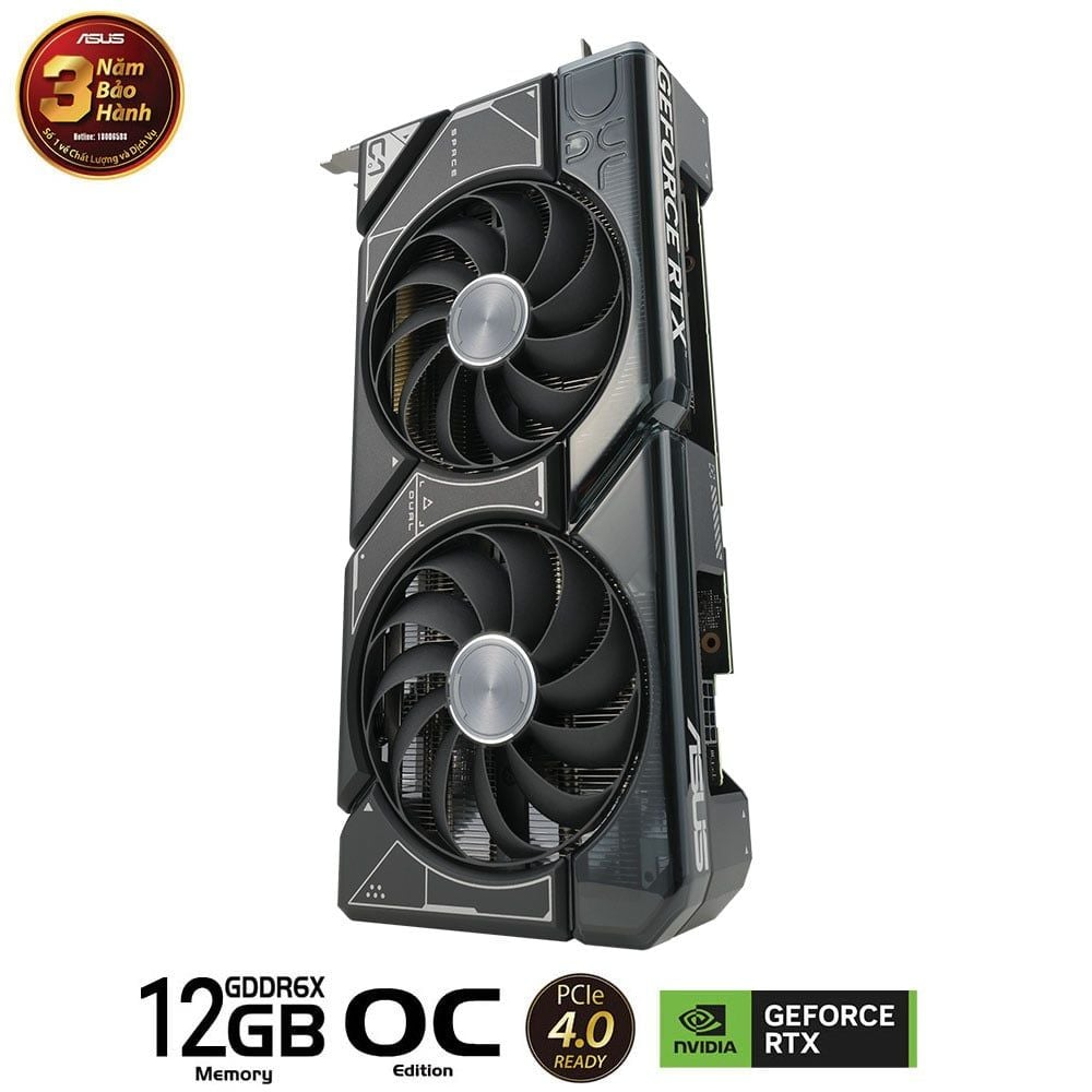 Card màn hình VGA ASUS Dual GeForce RTX 4070 OC Edition 12GB GDDR6X (DUAL-RTX4070-O12G) - Hàng chính hãng Viết Sơn phân phối