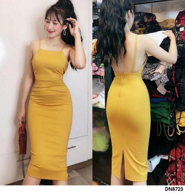 Đầm body hở lưng sexy