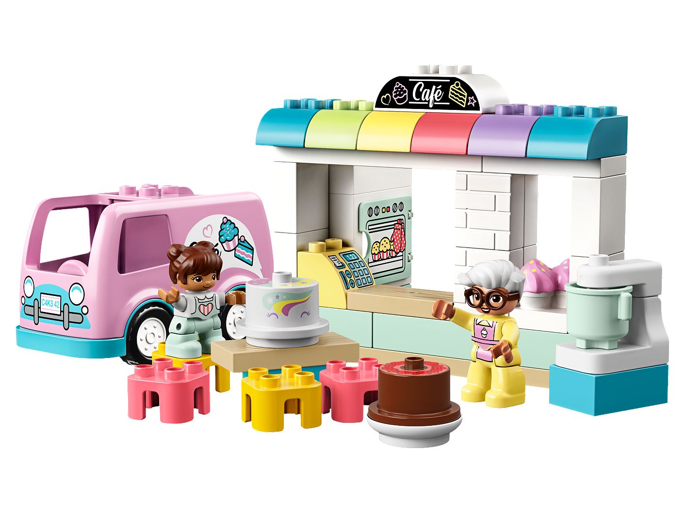 Mô Hình Lắp Ráp Lego Duplo Tiệm Bánh Ngọt 10928 (46 chi tiết)