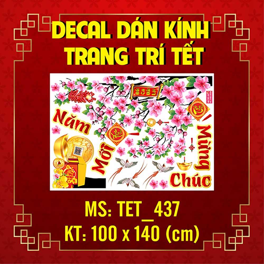 DECAL TRANG TRÍ TẾT 2023 COMBO SỐ 110