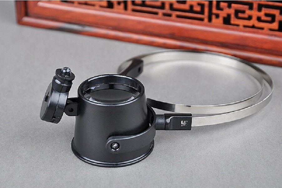 Kính đeo mắt có đèn LED trợ sáng, chuyên dụng sửa chữa, soi mẫu V3