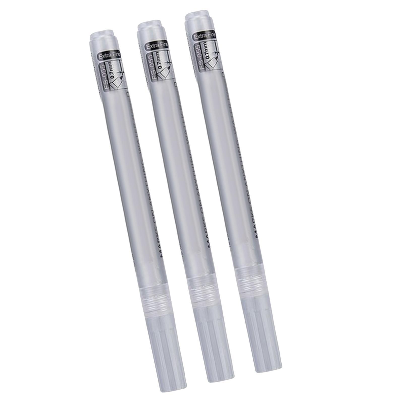 3x Marker Pen Golf Sunscreen Alignment Marks Ball Liner Markers Pen Acrylic Ink Pen for Training Golfer