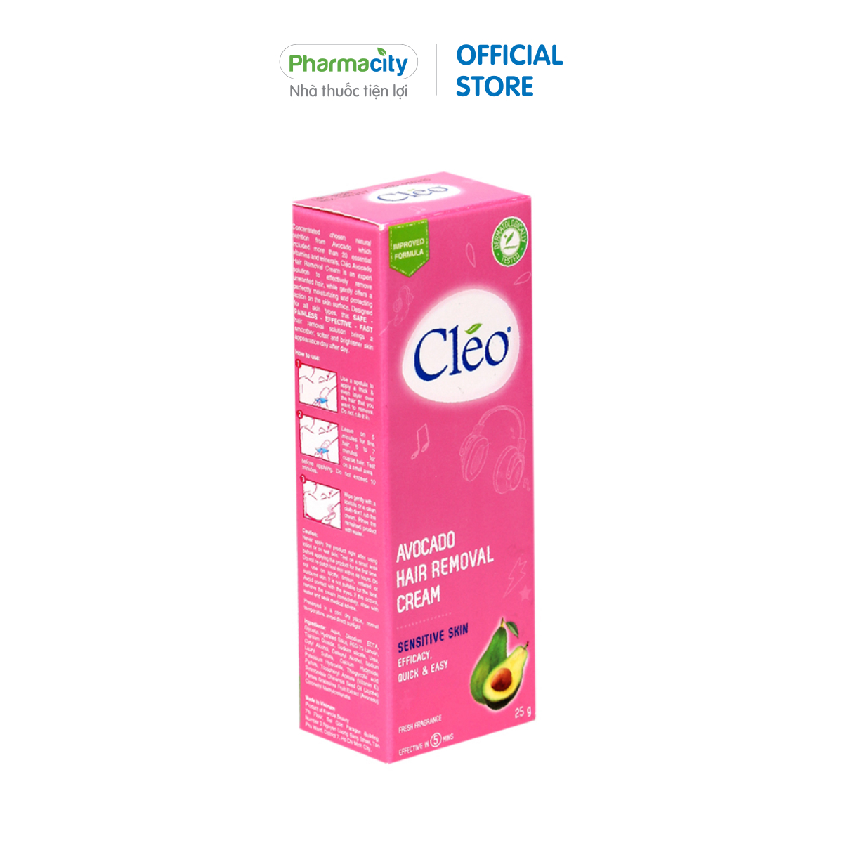 Kem tẩy lông cho da nhạy cảm Cléo (25g)