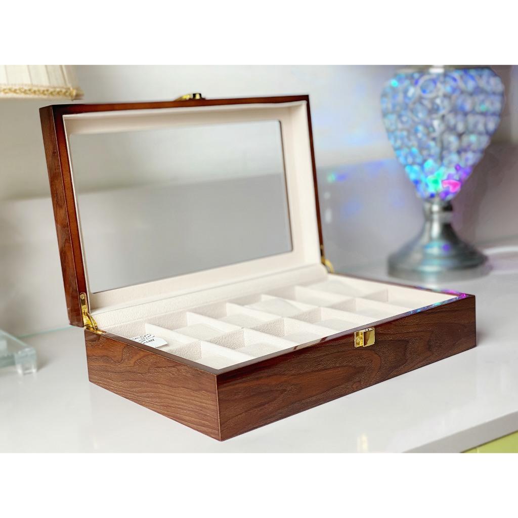 Hộp Đựng Đồng Hồ Bằng Gỗ 12 Ngăn Cao Cấp 009