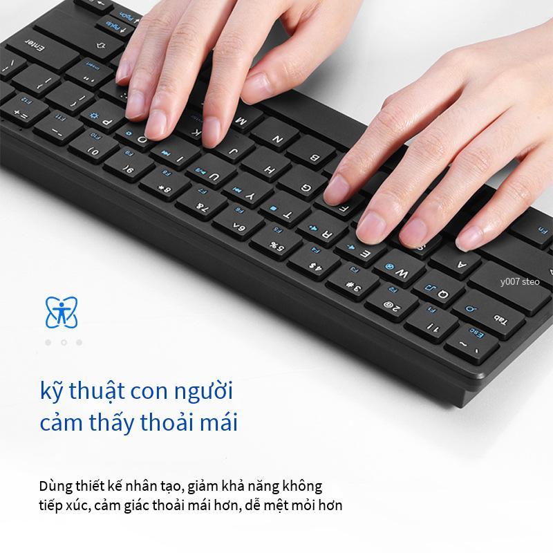 Phong cách mới nhất ma sói bùng nổ quang điện không dây sô cô la máy tính xách tay siêu mỏng tại nhà văn phòng trung lập điểm phím chuột bộ