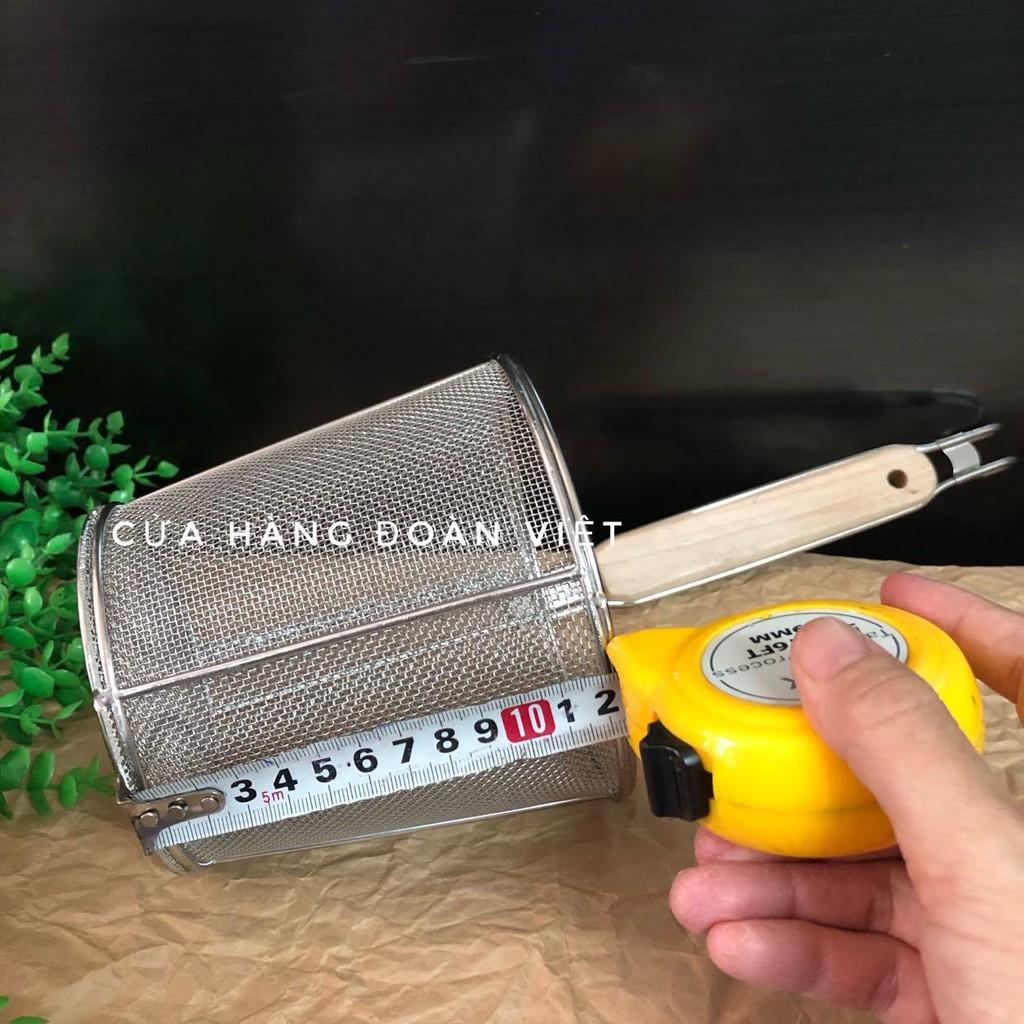 Vợt Trụng Hủ Tiếu, Mì (Loại Tốt)- Sâu Lòng, Inox Tốt - Lưới Mịn, Dày - Nhiều Size