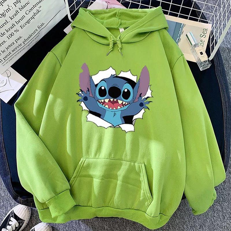 Áo hoodie nam nữ in hình stitch dễ thương,vải nỉ bông nón 2 lớp