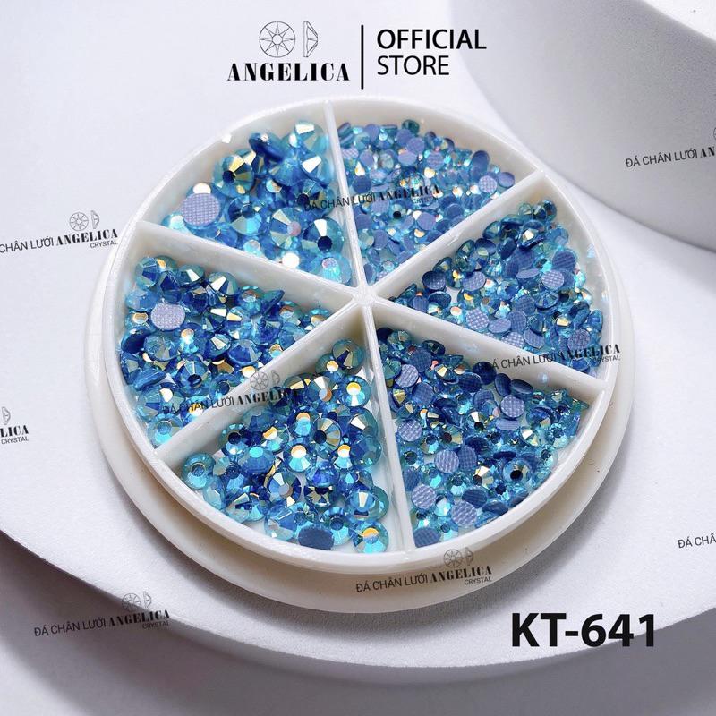 Khay Tròn Đá Chân Lưới Nail 12 Khía Đủ Màu Trang Trí Móng