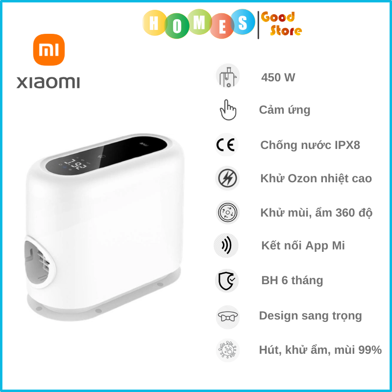 Máy Sấy Khử Mùi Quần Áo, Giày XIAOMI FIVE Diệt Khuẩn Kết Nối App - Hàng Chính Hãng