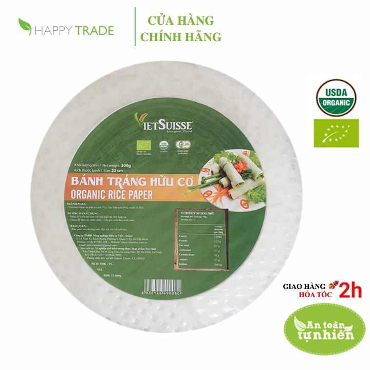 Bánh tráng hữu cơ bánh đa VietSuisse 200g